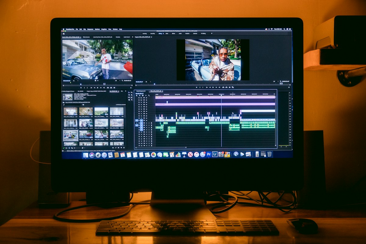 Example of a horizontal video production preview